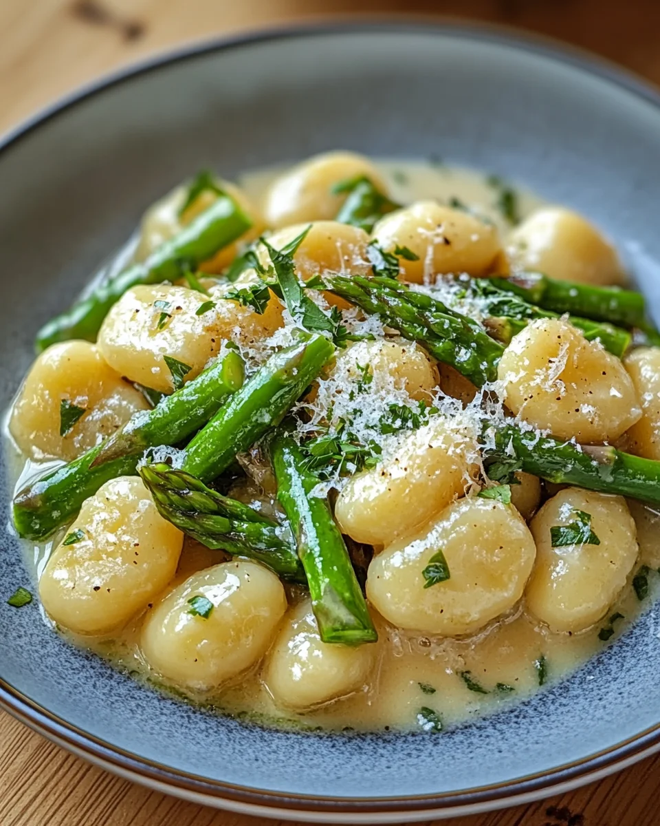 Gnocchi mit grünem Spargel
