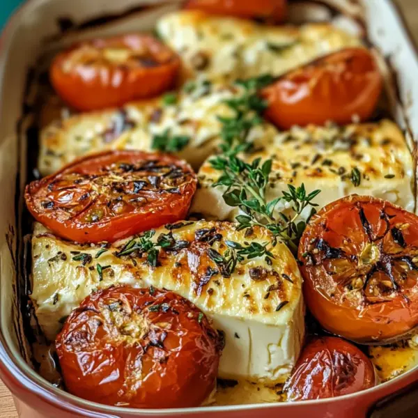 Griechischer Feta Auflauf mit Tomaten