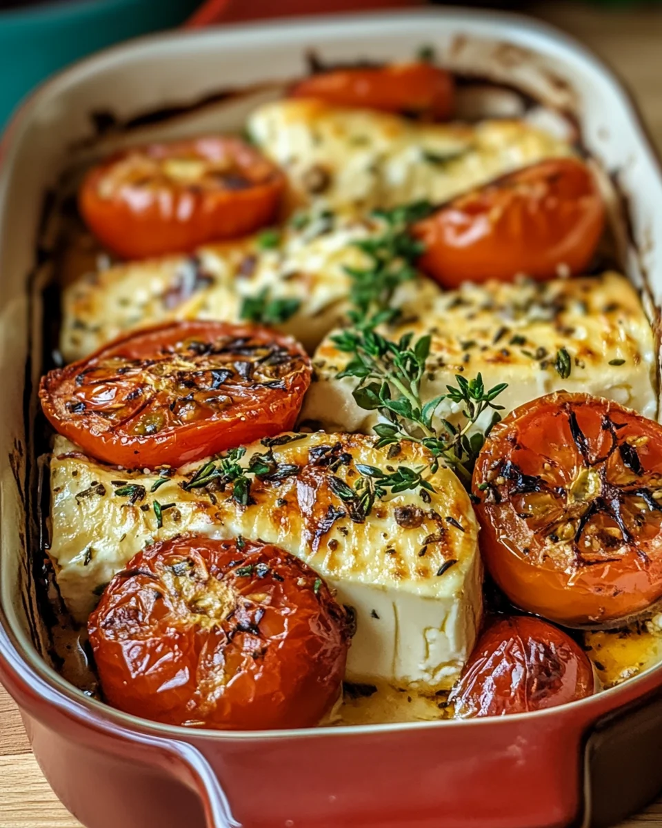Griechischer Feta Auflauf mit Tomaten
