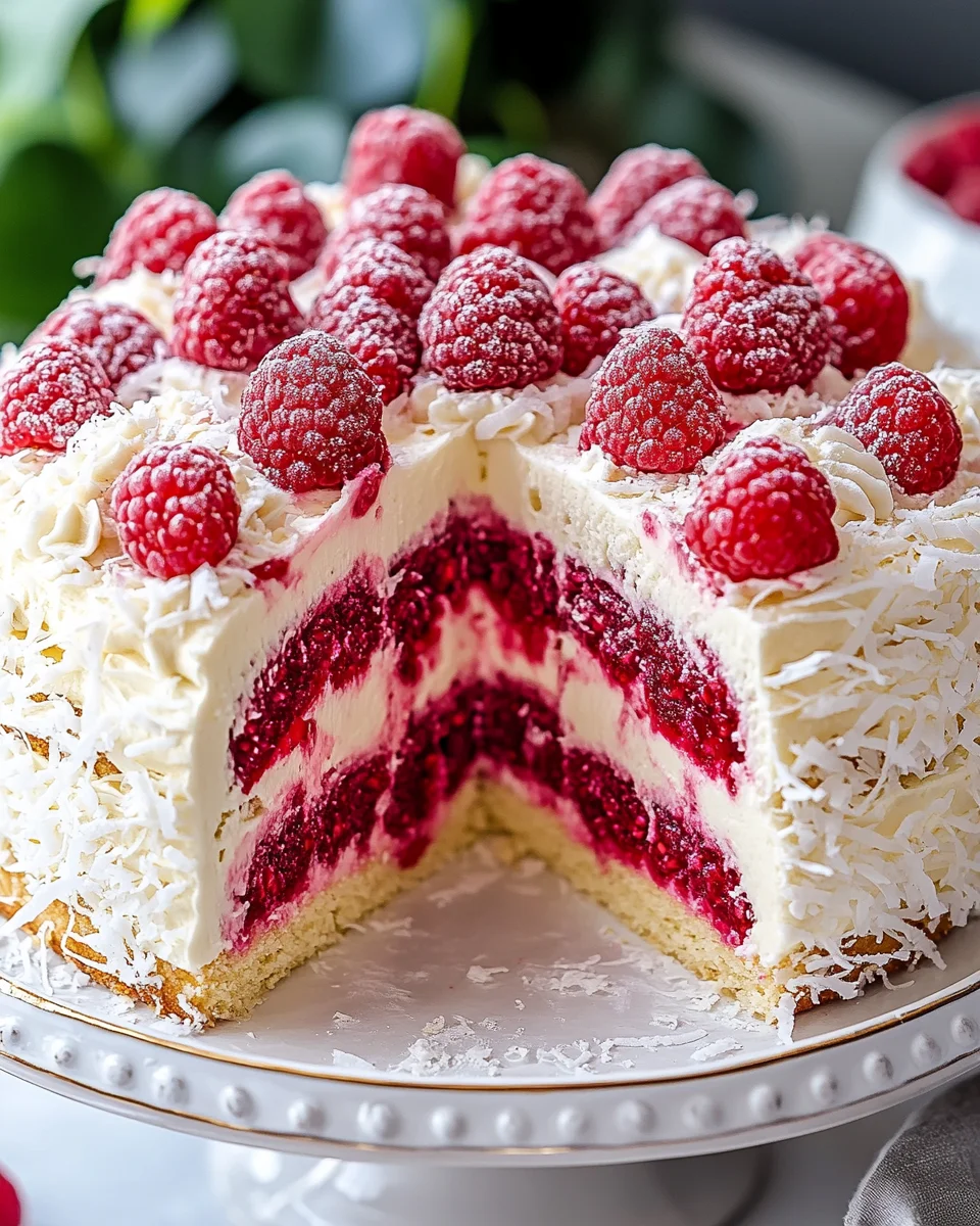 Himbeer-Raffaello-Torte