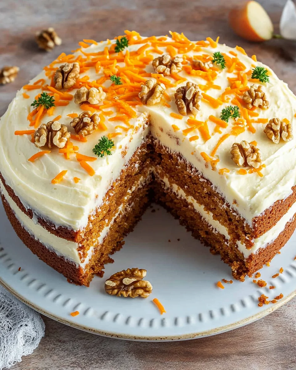 Karottenkuchen mit Frischkäse-Frosting