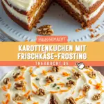 Karottenkuchen mit Frischkäse-Frosting 24 Pinterest Hidden Image