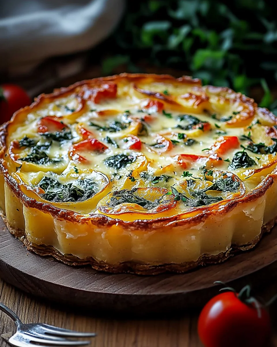 Kartoffel-Quiche mit Kartoffelteig