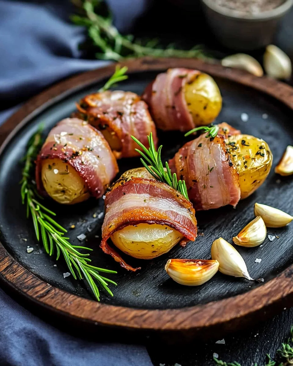 Kartoffeln im Speckmantel