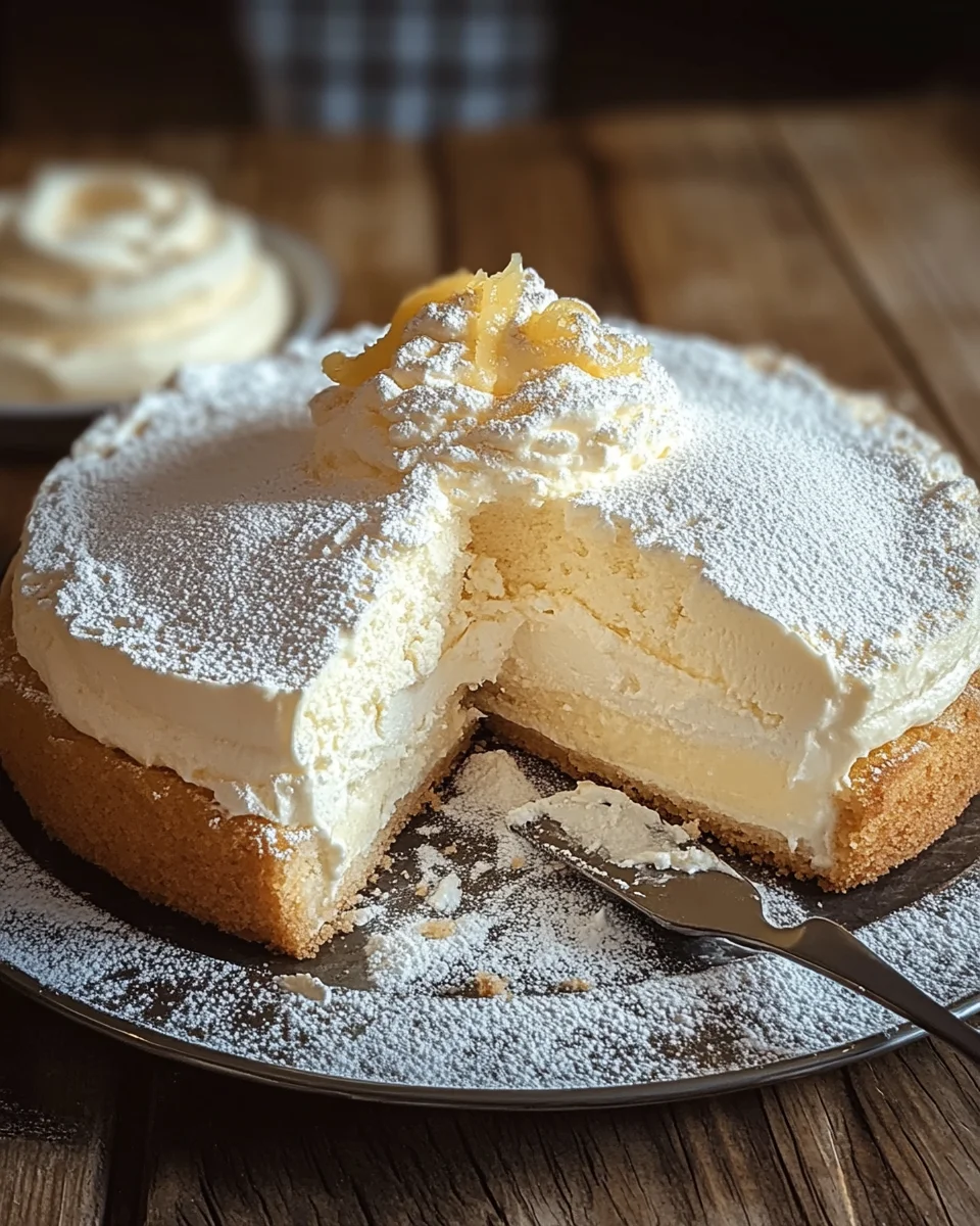 Quark-Schneekuchen mit Vanillepudding