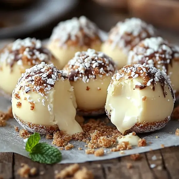 Schnelle Käsekuchen-Kugeln