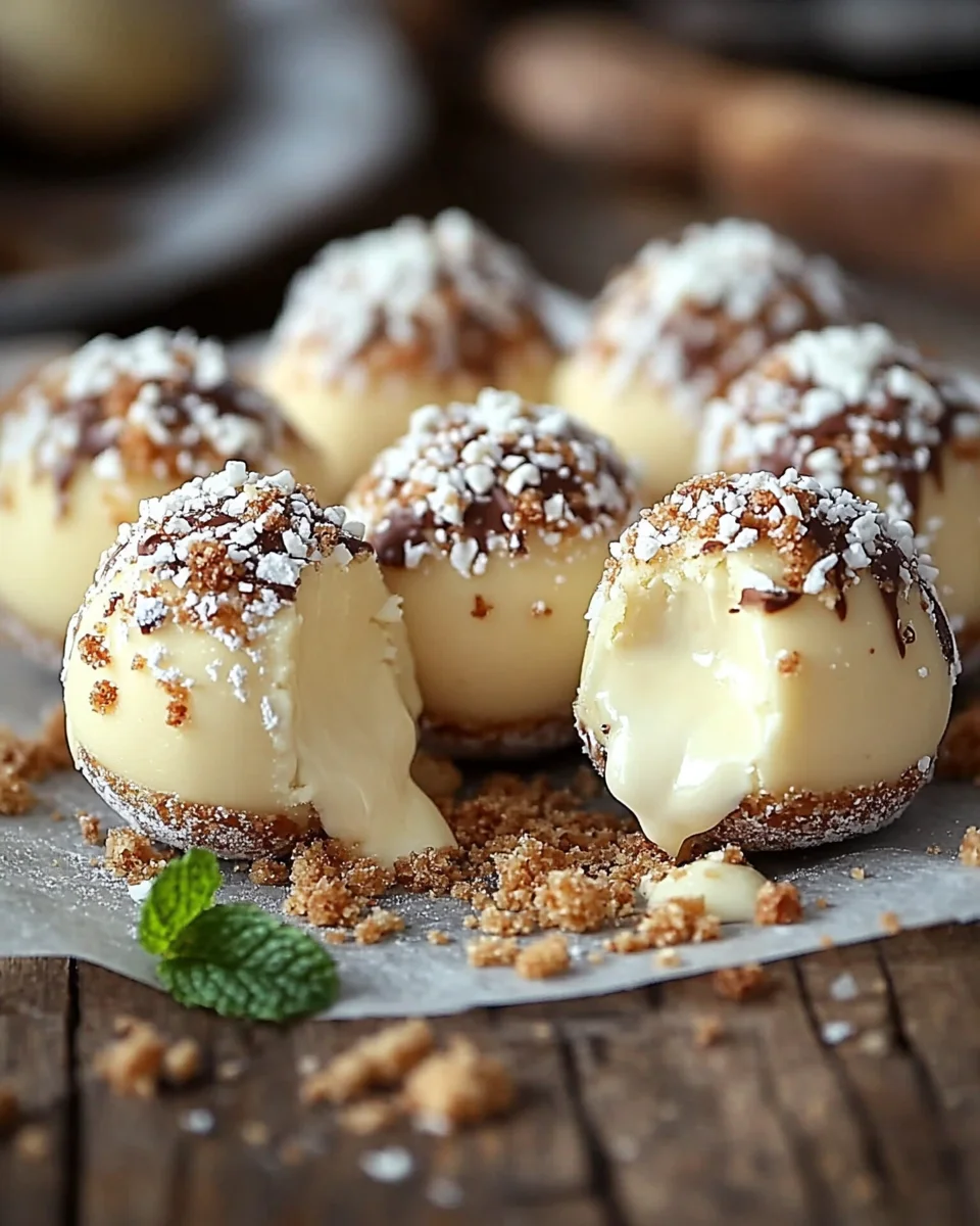 Schnelle Käsekuchen-Kugeln