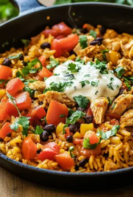 Taco-Pfanne mit Huhn und Reis