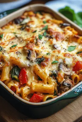 Vegetarischer Nudelauflauf