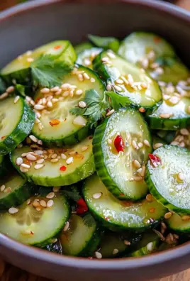 Würziger Asiatischer Gurkensalat