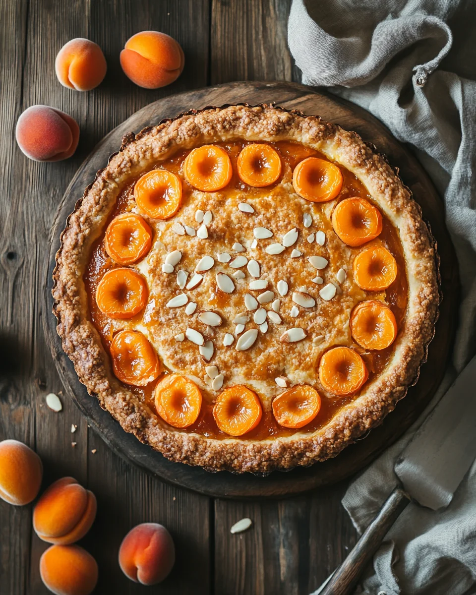 Aprikosen-Galette mit Mandelplättchen