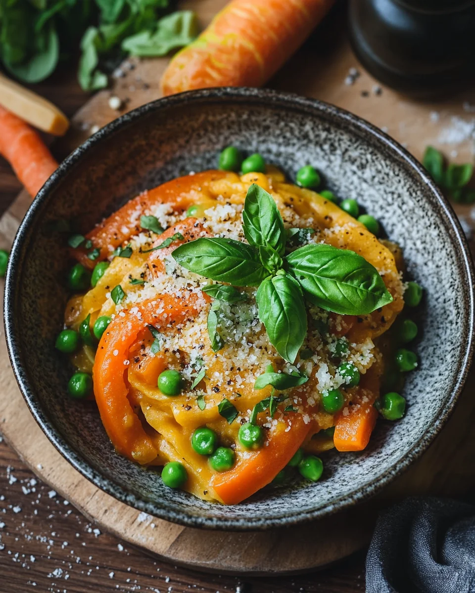 Ein-Topf-Kritharaki mit Gemüse und Parmesan