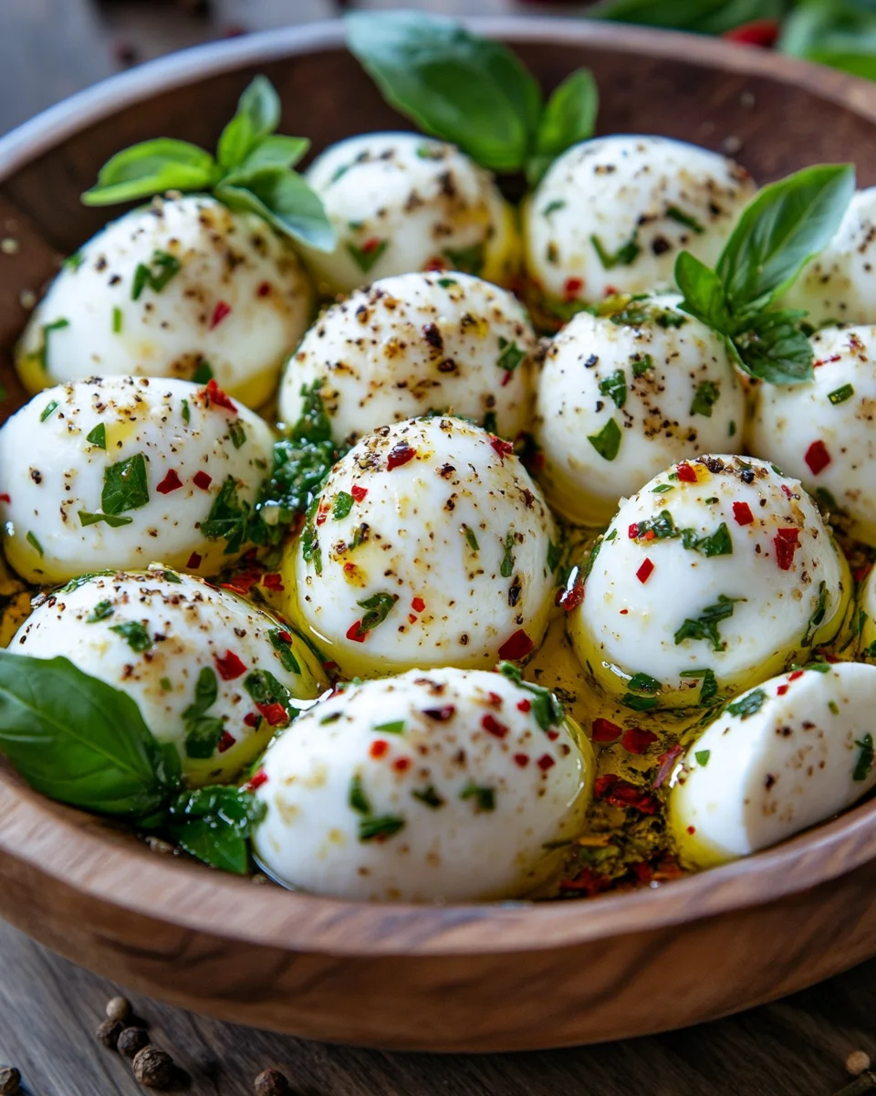 Eingelegter Mozzarella 17 Eingelegter