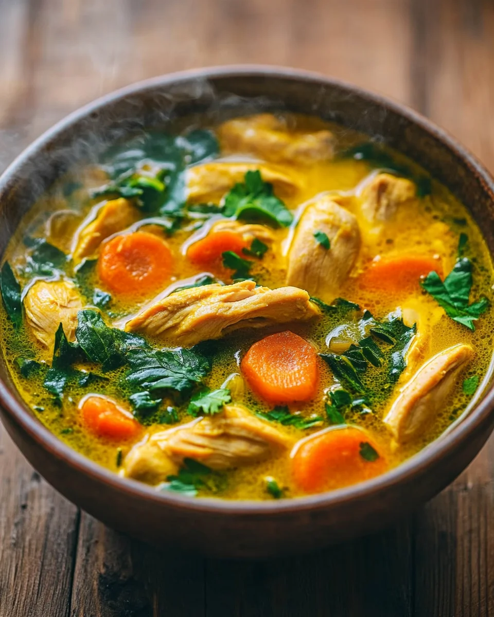 Entzündungshemmende Kurkuma-Hühnersuppe Rezept genießen!