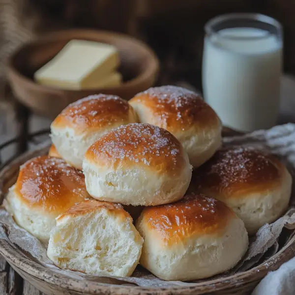 Fluffige Milchbrötchen