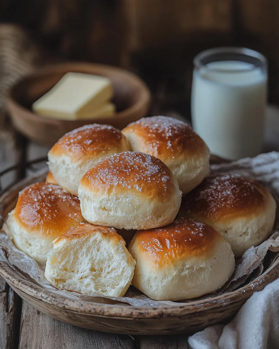 Fluffige Milchbrötchen