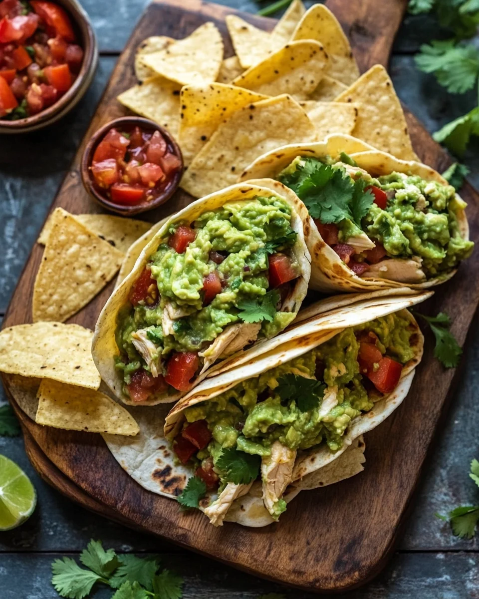 Guacamole Chicken Wraps 15 Guacamole