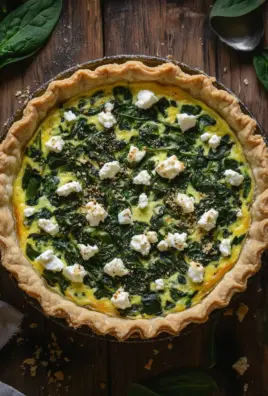 Herzhafte Quiche mit Spinat und Feta 21 Herzhafte Quiche mit Spinat und Feta