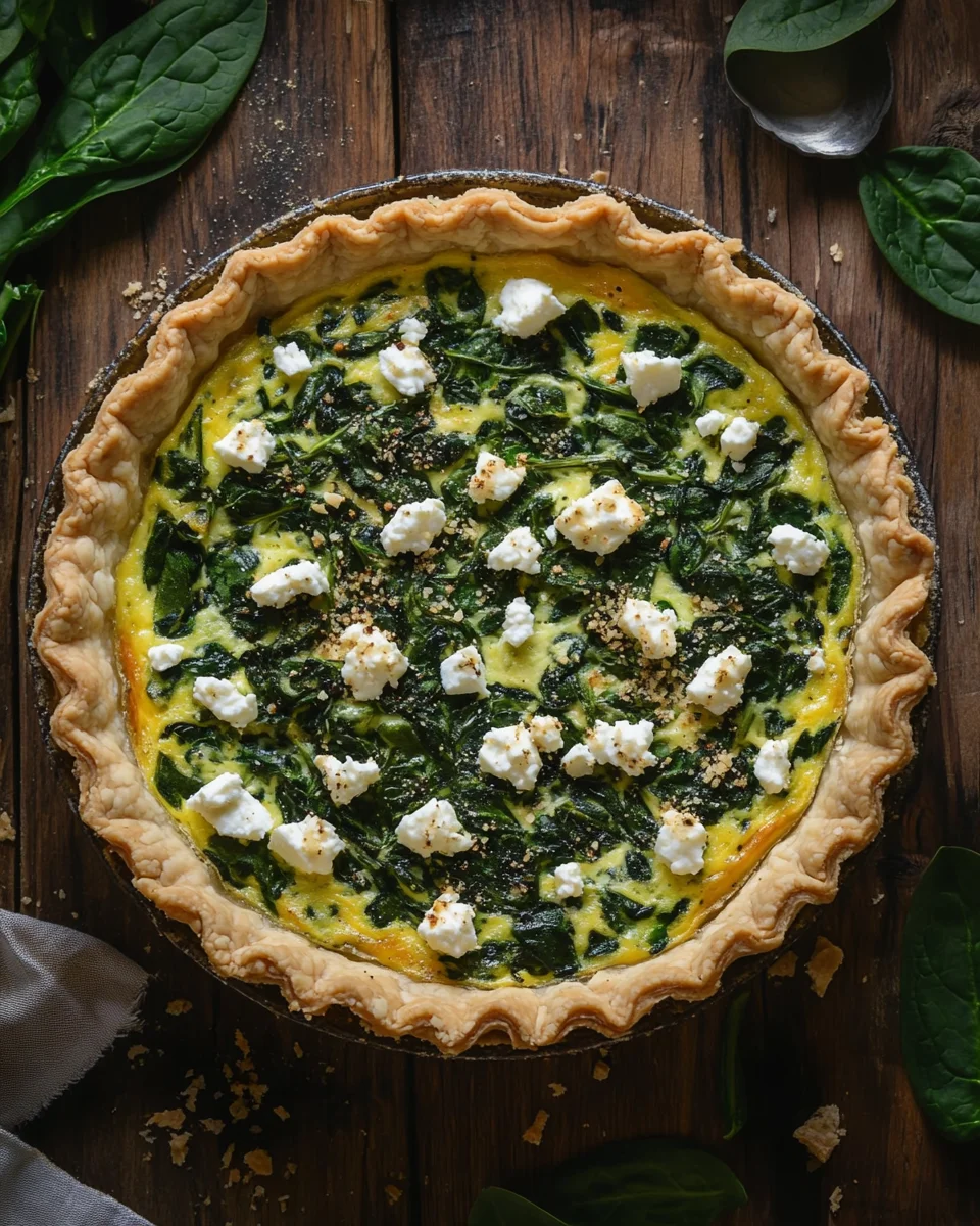 Herzhafte Quiche mit Spinat und Feta 22 Herzhafte Quiche mit Spinat und Feta
