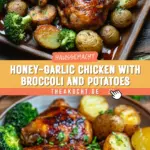 Honey-Garlic Chicken with Broccoli and Potatoes 16 Pinterest Hidden Image