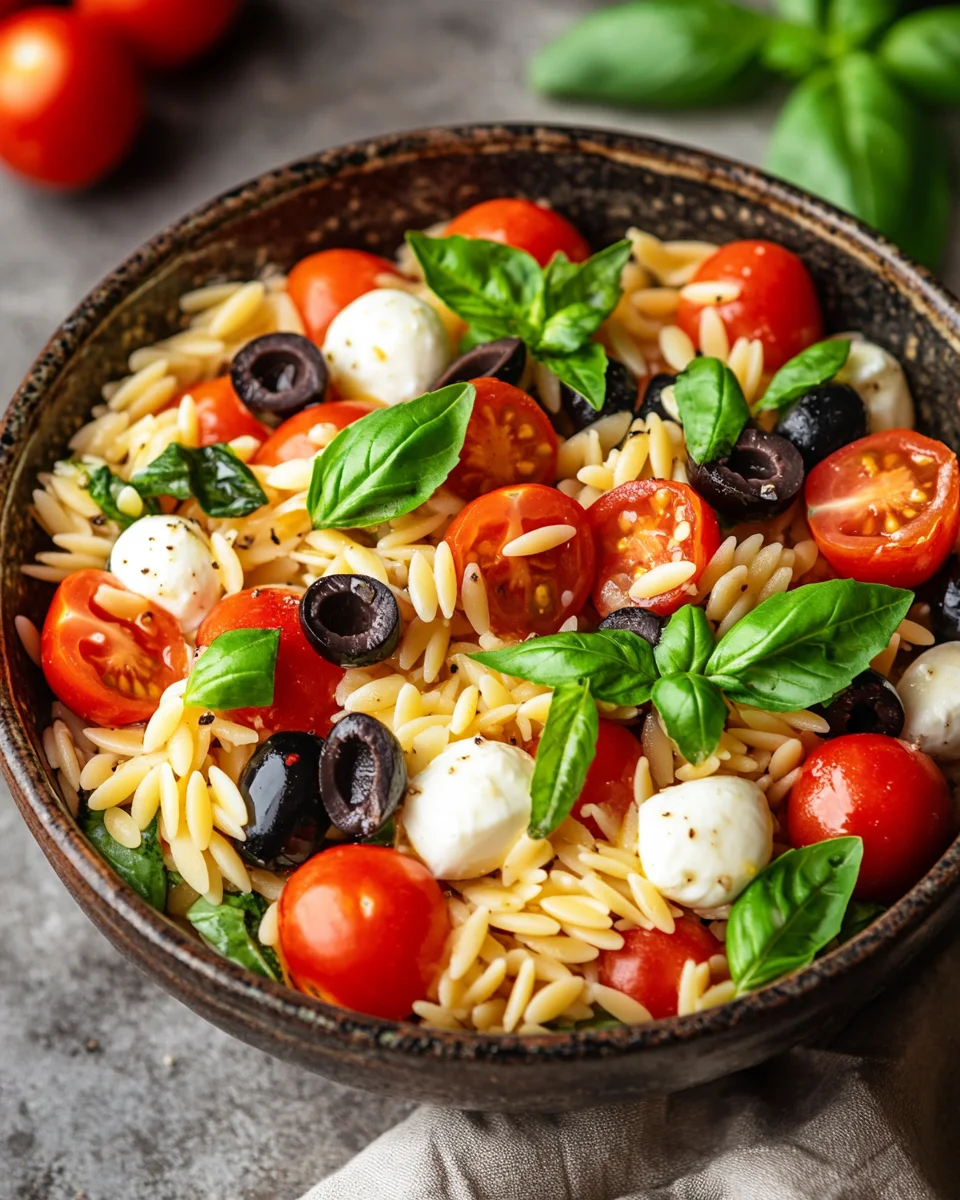 Italienischer Orzo-Nudelsalat
