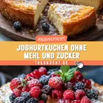 Joghurtkuchen ohne Mehl und Zucker 19 Pinterest Hidden Image