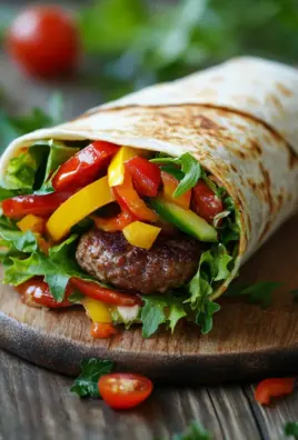 Kalorienarmer Burger-Wrap unter 250 Kalorien 27 Kalorienarmer Burger-Wrap unter 250 Kalorien