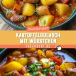 Kartoffelgulasch mit Würstchen 21 Pinterest Hidden Image