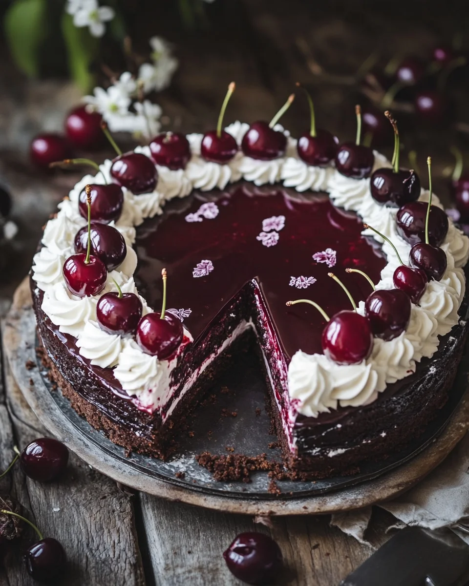 Kirschtorte mit Stracciatellacreme 31 Kirschtorte