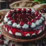 Kirschtorte mit Stracciatellacreme