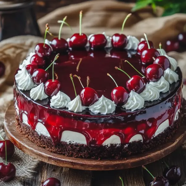 Kirschtorte mit Stracciatellacreme