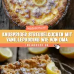 Knuspriger Streuselkuchen mit Vanillepudding wie von Oma 21 Pinterest Hidden Image