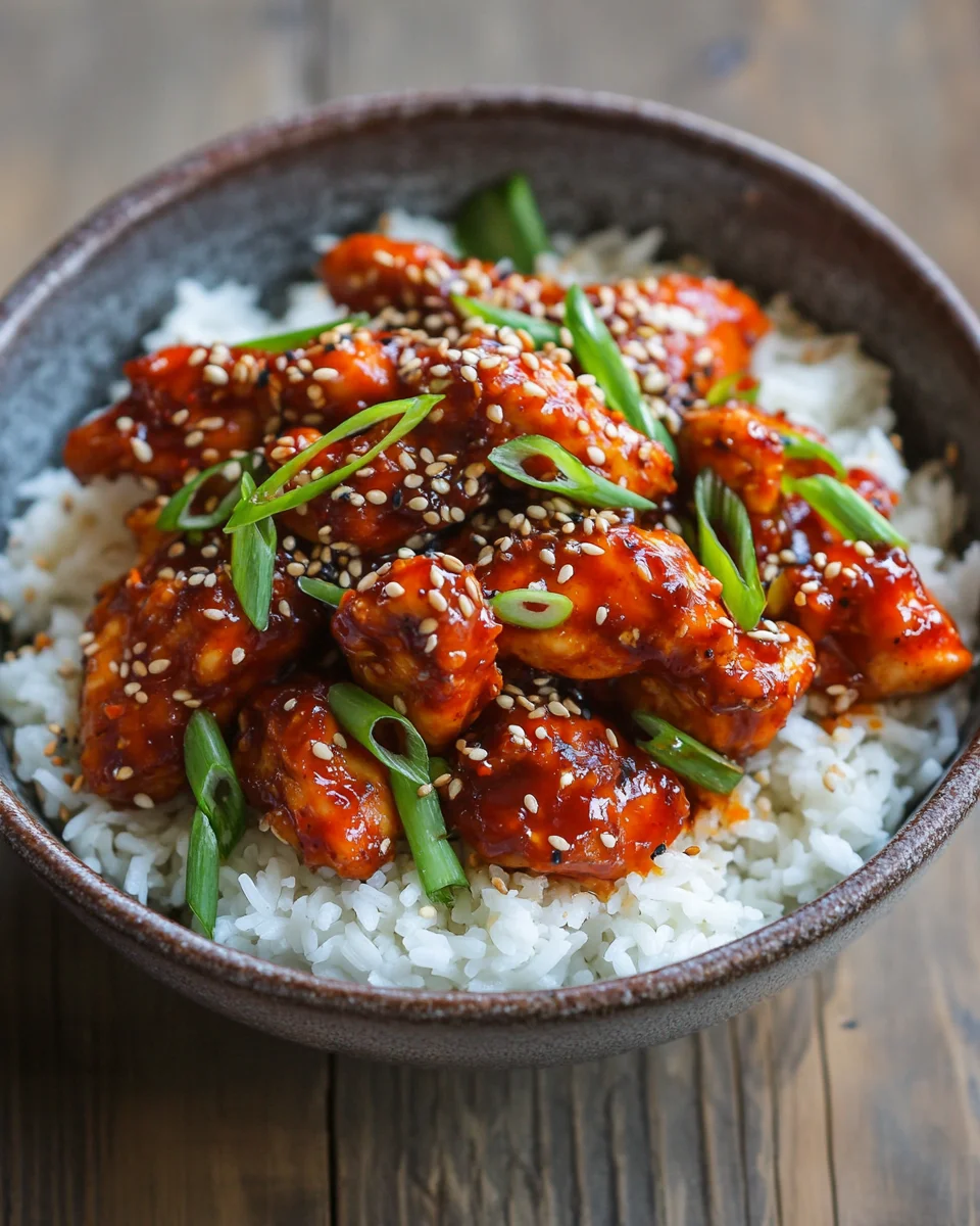 Koreanischer Reis Hähnchen Bowl 19 Koreanischer Reis Hähnchen Bowl