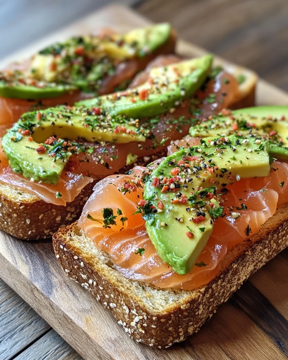 Lachs Avocado Laugenstange mit Topping 14 Lachs