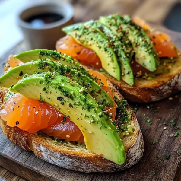 Lachs Avocado Laugenstange mit Topping