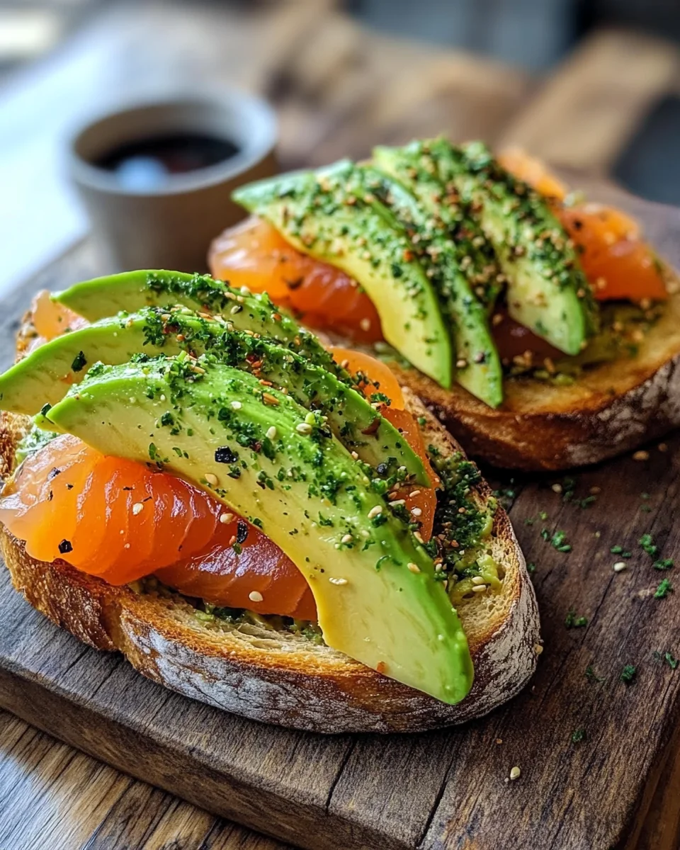 Lachs Avocado Laugenstange mit Topping
