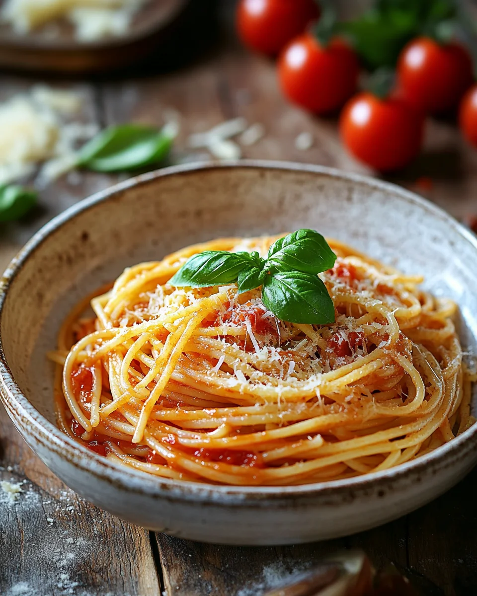 Linguine mit Tomaten-Parmesansoße 20 Linguine