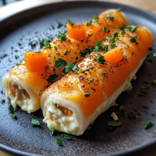 Möhrenrolle mit Frischkäse