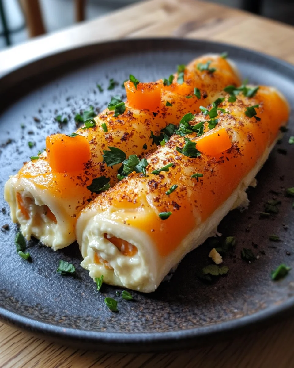 Möhrenrolle mit Frischkäse