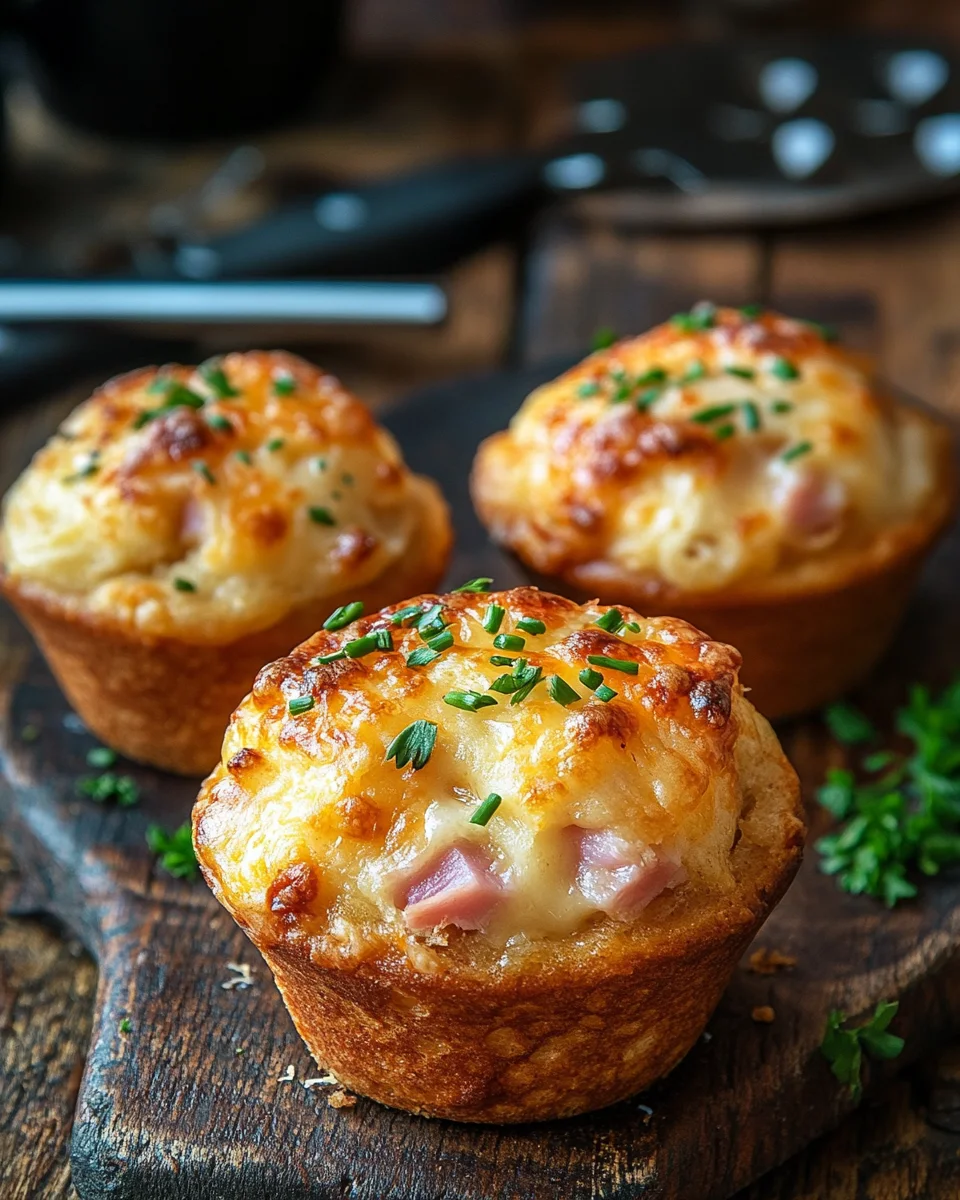 Muffins mit Putenschinken und Käse 23 Muffins