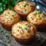 Muffins mit Putenschinken und K&auml;se