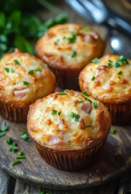 Muffins mit Putenschinken und Käse 18 Muffins mit Putenschinken und Käse