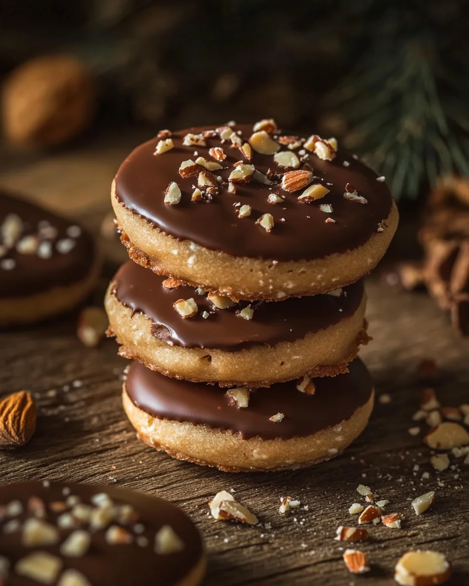 Nougat-Spitzbuben - Mürbe Plätzchen mit Nougat 16 Nougat-Spitzbuben
