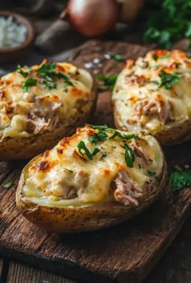 Ofenkartoffeln mit Thunfisch und Käse