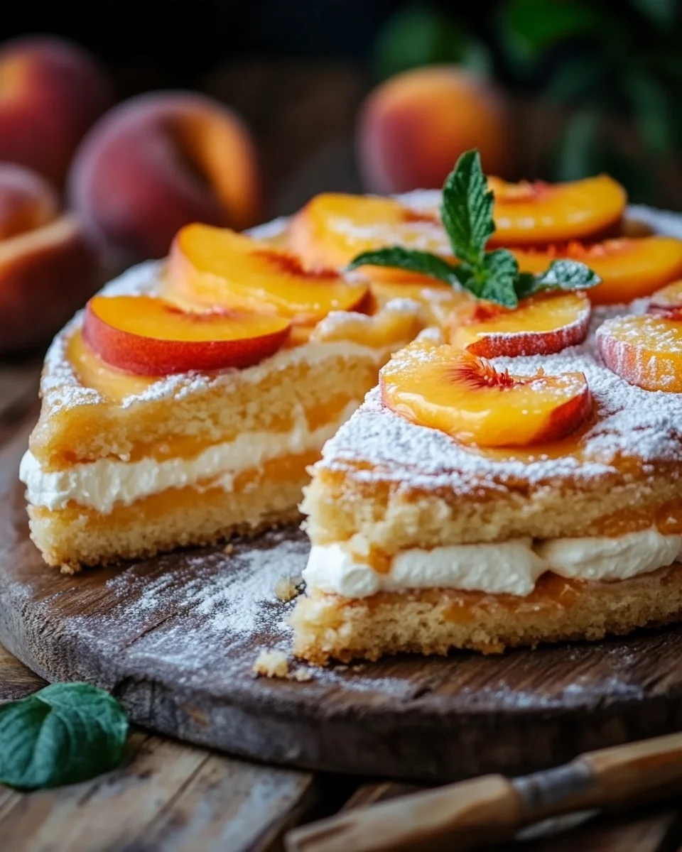 Pfirsich-Schmand-Kuchen Rezept 21 Pfirsich-Schmand-Kuchen