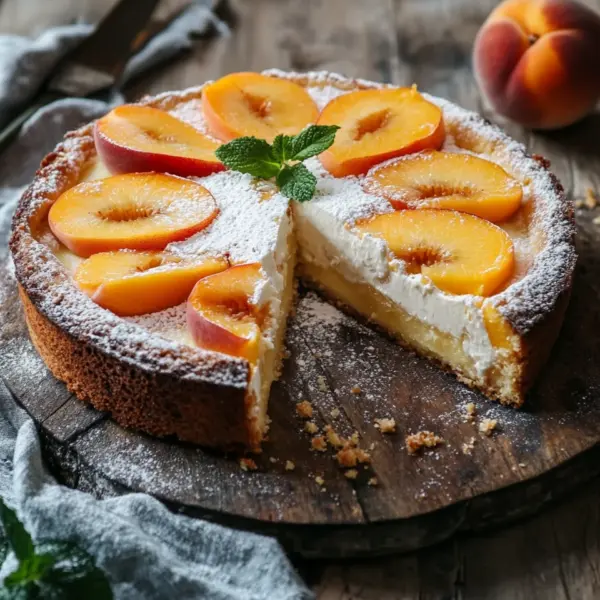 Pfirsich-Schmand-Kuchen Rezept
