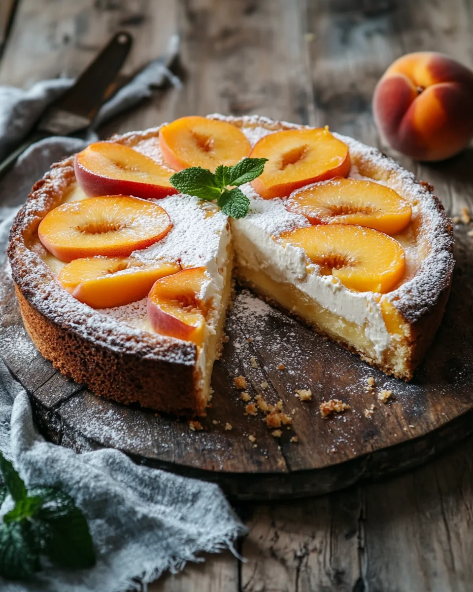 Pfirsich-Schmand-Kuchen Rezept
