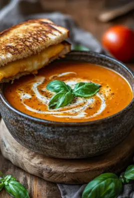 Roasted Tomato Soup with Grilled Cheese Sandwich 26 Roasted Tomato Soup with Grilled Cheese Sandwich