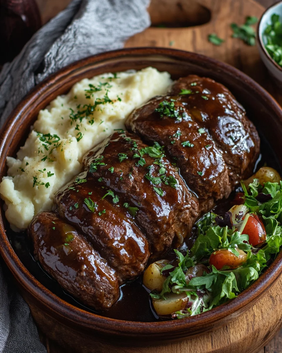 Rouladentopf aus dem Backofen