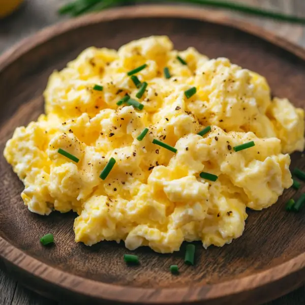 Rührei mit Hüttenkäse